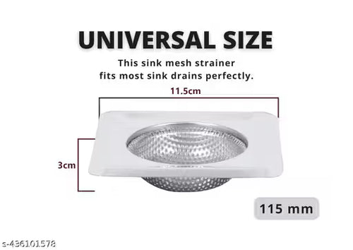 Anti-Clog Stainless Steel Kitchen & Bathroom Drain Filter