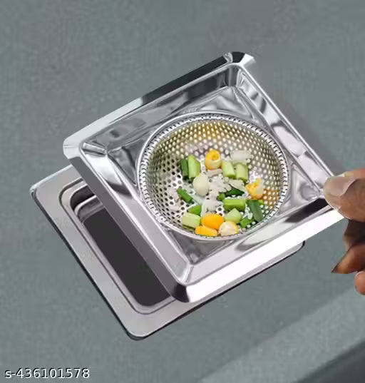 Anti-Clog Stainless Steel Kitchen & Bathroom Drain Filter